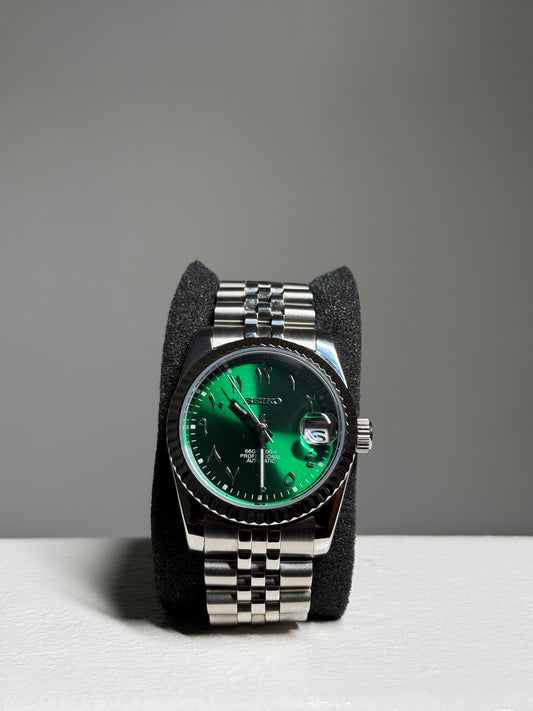 Seiko DateJust Arabic Green